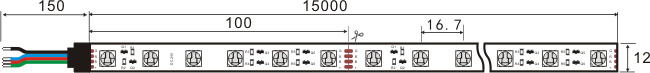 15m rgb cc strip